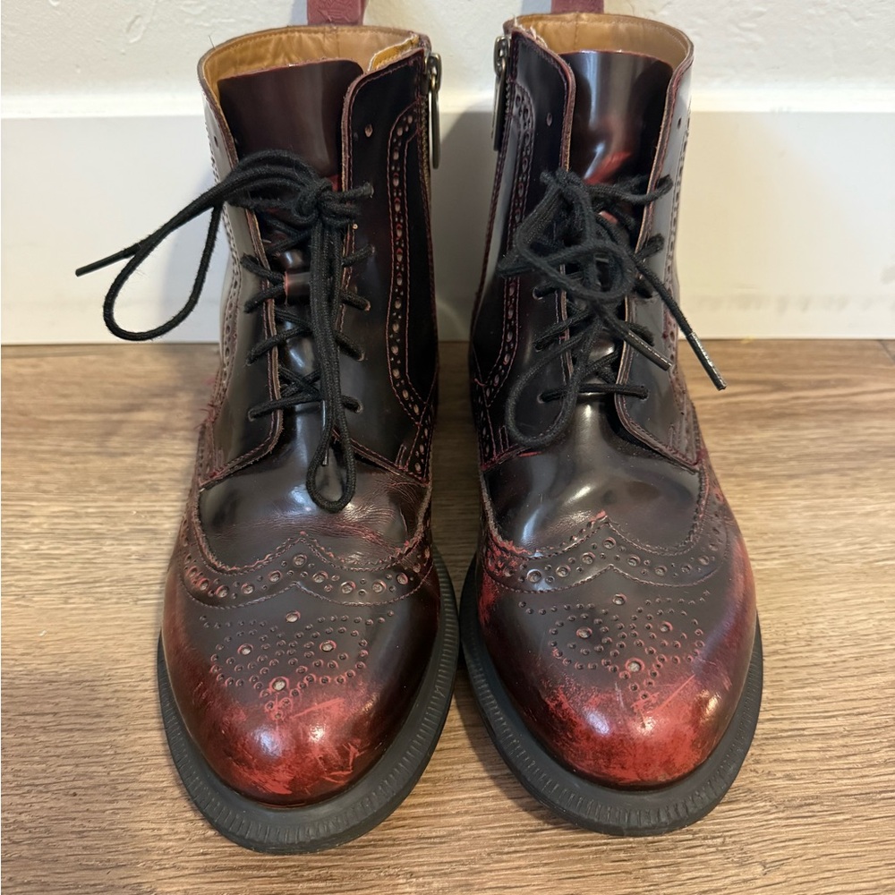 Dr. Martens Delphine Eyelet Leather Boots - Picture 4 of 5